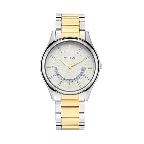 Buy Titan Men Metal Lagan Collection Analog Silver Dial Watch-1713Bm01 ...