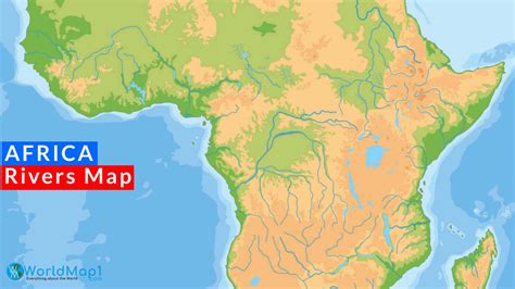 Africa Physical Map - Guide of the World