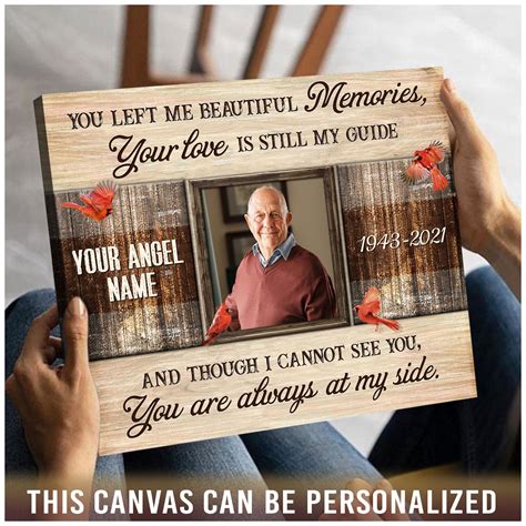 Unique Sympathy Gifts - Personalized Memorial Gifts - Oh Canvas