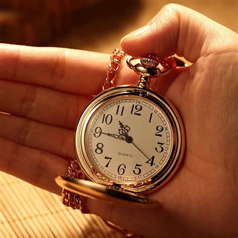 Everso Vintage Pocket Watch Quartz Pocket Watch with Chain Classic ...