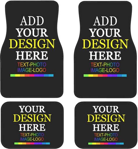 EastSail Custom Car Floor Mats 4-Piece Set Personalized Vehicle Mats ...