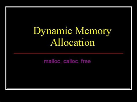 Malloc Dynamic Array 的图像结果