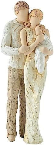 AUGEN Polyresin Parents & Child Idol Statue Showpiece for Home Decor ...