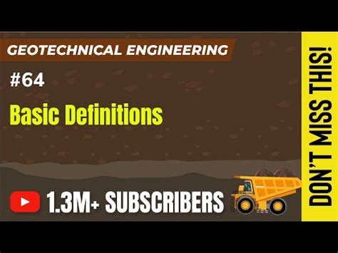 Basic Definitions - Bearing Capacity - Foundation Engineering GATE ...