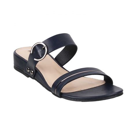 Buy Mochi Women Navy-Blue Casual Sandals Online | SKU: 41-71-17-36 ...
