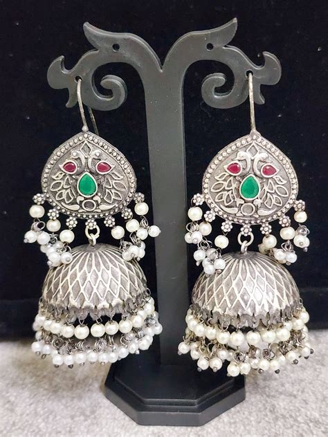 Jhumka Earrings – Fabric Fables
