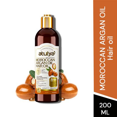 Buy online Moroccan Argan Oil| Hair oil for dull hair – atulya