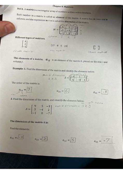 Image result for Matrices Examples