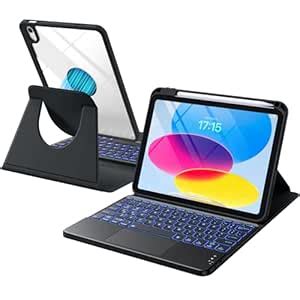 Harvopu for iPad 10th/11th Generation A16 Case with Keyboard, 360 ...