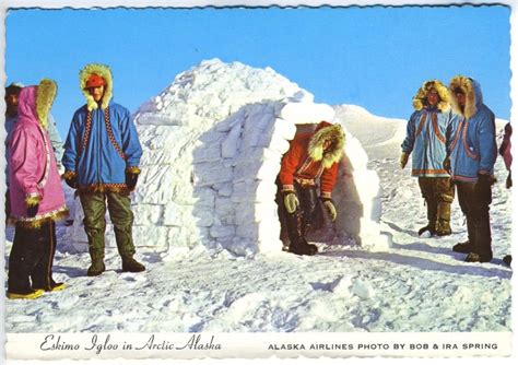Eskimo Igloo in Arctic Alaska AK Alaska Airlines Photo Alaska Joe ...