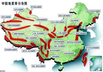 中国地震带清晰分布图 中国有哪些地震带_百度知道