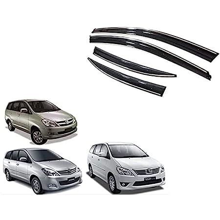 V.Ecom Car Wind Deflector Rain Door Visor for Toyota Innova All (6 PCs ...