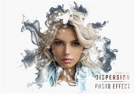 Smoke dispersion photo effect mockup | Premium AI-generated PSD