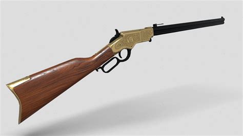 1860 Henry Repeating Rifle - Download Free 3D model by barmatunishka ...