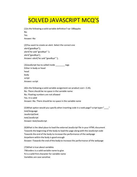 Image result for Most Asked JavaScript Questions MCQ Type Code Snippet