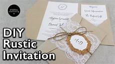Rustic Diy Wedding Invitations by How To Make Rustic Lace Pocket Wedding Invitations With Rustic Diy Wedding Invitations