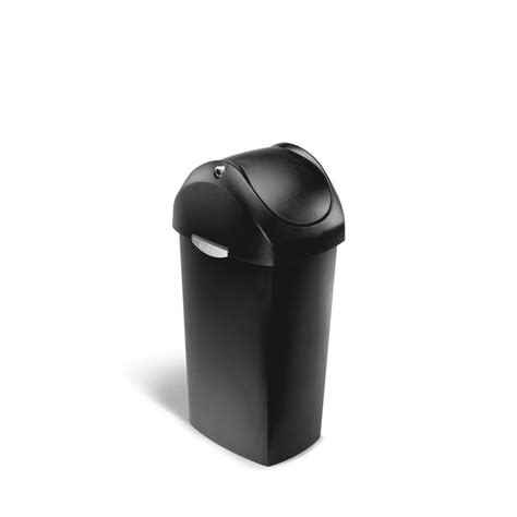 simplehuman 60L swing lid plastic can product support