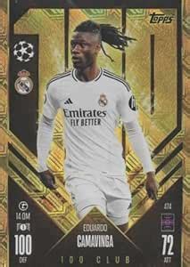 Eduardo Camavinga 100 Club Edition Card Match Attax 24/25 : Amazon.in ...