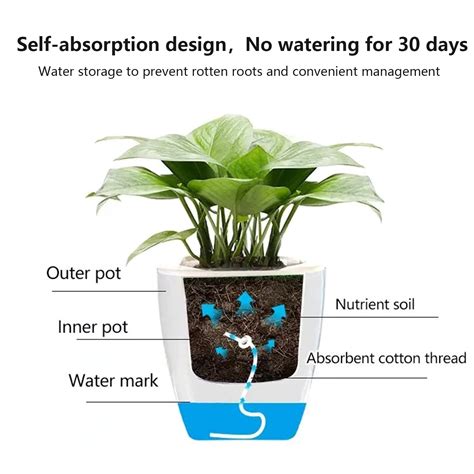 Self Watering Grow Pots Mini Bench Perfect For City Dwellers & Urban