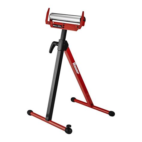250 lb. Capacity Adjustable Roller Stand with Edge Guide