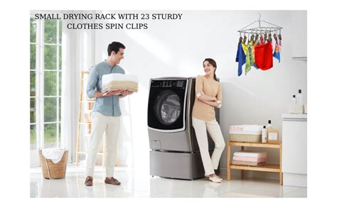 LivingBasics Stainless Steel Baby Cloth Clips Hanger with Drying Pins ...