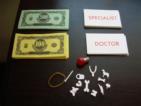 OPERATION GAME PIECES BODY PARTS CARDS MONEY & BULB | #1816283355
