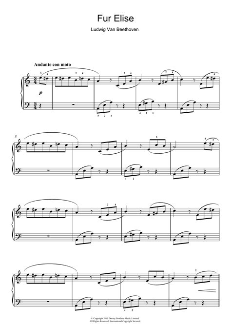 Fur Elise Sheet Music Explained at Jennifer Hooper blog
