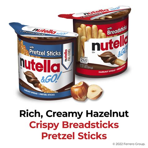 Nutella To Go Sticks Nutella & Go Breadsticks Display Box Of 12 X 48g