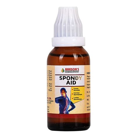 Buy BAKSONS SPONDY AID DROPS 30 ML Online & Get Upto 60% OFF at PharmEasy