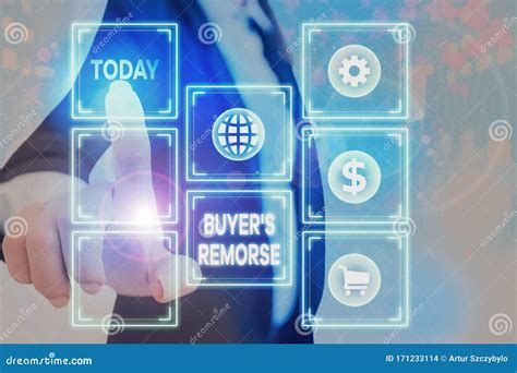 Handwriting Text Writing Buyer Remorse. Concept Meaning a Feeling of ...