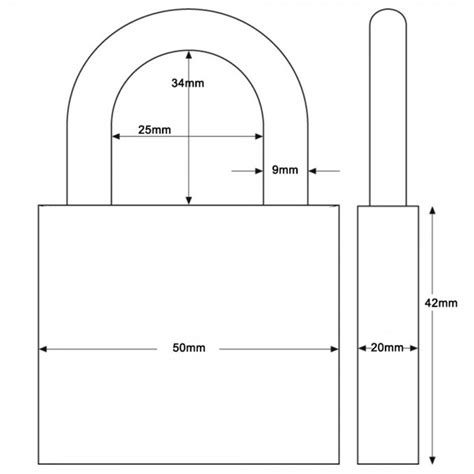 How Measure Padlock Size 的图像结果