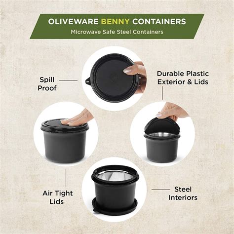 Benny Containers - Set of 2 (450 ML) – Oliveware India