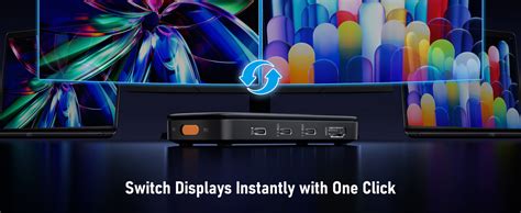 Lemorele 4K60Hz Kvm Switch 1 Monitors 2 Computers | 4×USB Data | 2-in-1 ...