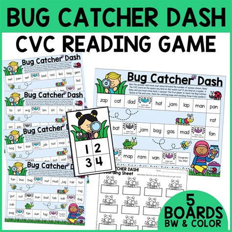 Bug Catcher Dash: A Fun CVC Word Game for Early Readers - Teaching Mama