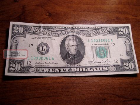 1981 20 Dollar Bill - San Francisco