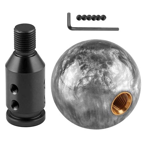 Ball Shift Knobs with Adapter Round Manual Gear Shifter Knobs ...
