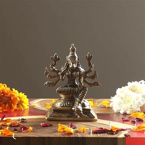 Brass 4.5 Inches Varahi Statue, Varahi Amman Statue, Brass God Statue ...