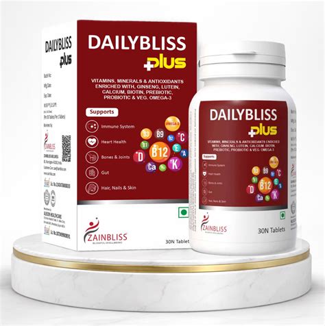 DAILYBLISS PLUS TABLETS 30'S PACK – ZAINBLISS WELLNESS
