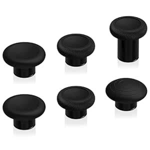 eXtremeRate 6 in 1 Metal Replacement Thumbsticks for Xbox Elite Series ...
