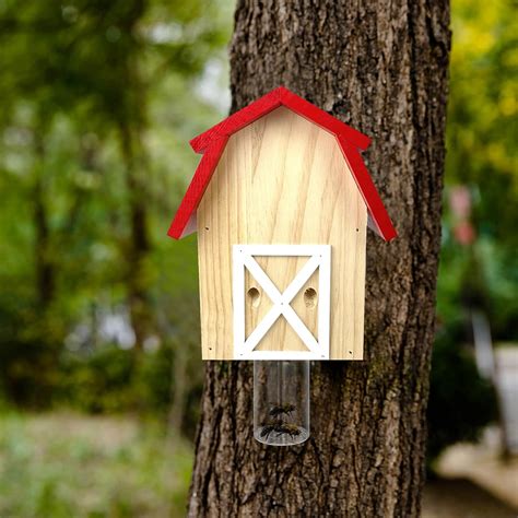 GRTRE 2 Pack Wood Carpenter Bee Trap for Outside - India | Ubuy