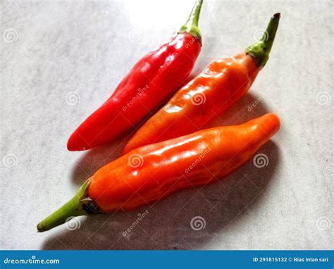 Fresh Cayenne Pepper. Commonly Used To Make Fresh Cayenne Pepper Stock ...