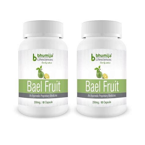 Bhumija Lifesciences Bael Fruit Capsules (250MG 60 Capsules) Natural ...