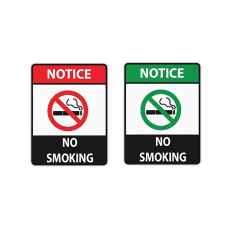 ISEE 360® Notice No Smoking Restriction Printed Sign Sticker Water ...
