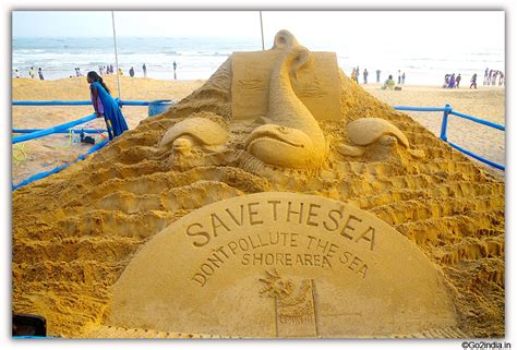 go2india.in : International Sand Art Festival at Chandrabhaga Beach ...