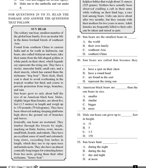 Class 7 Olympiad Prep – tagged "IEO Sample papers" – Olympiad tester