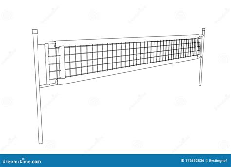 Volleyball Net Vector Clipart