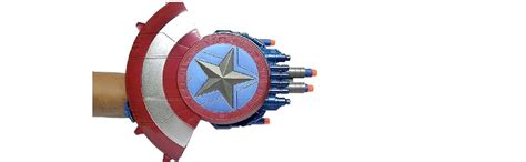 SHLOFOR® Kid New America Shield Toy Captain Blaster Reveal Gun with Ten ...