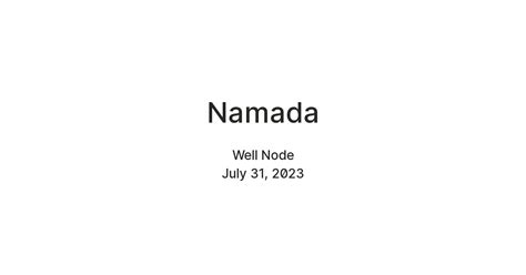 Namada — Teletype