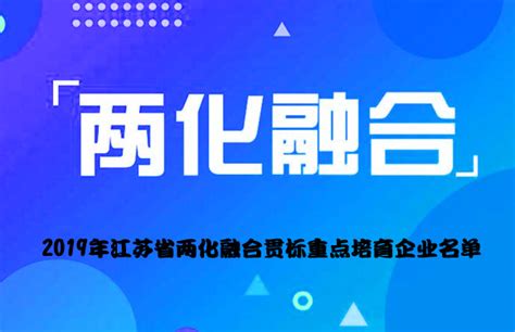2019年江苏省两化融合贯标重点培育企业名单-南京软件公司