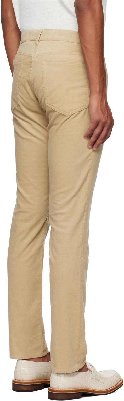 Theory Beige Raffi 5-Pocket Trousers Theory